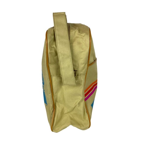 Vintage American Express Vacations Beige Canvas Messenger Tote Bag Carry-On - Picture 2 of 6